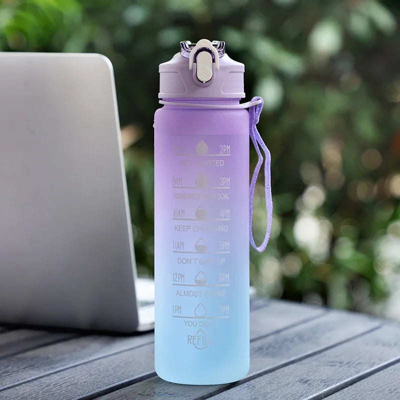 Water Bottle with Time Marker