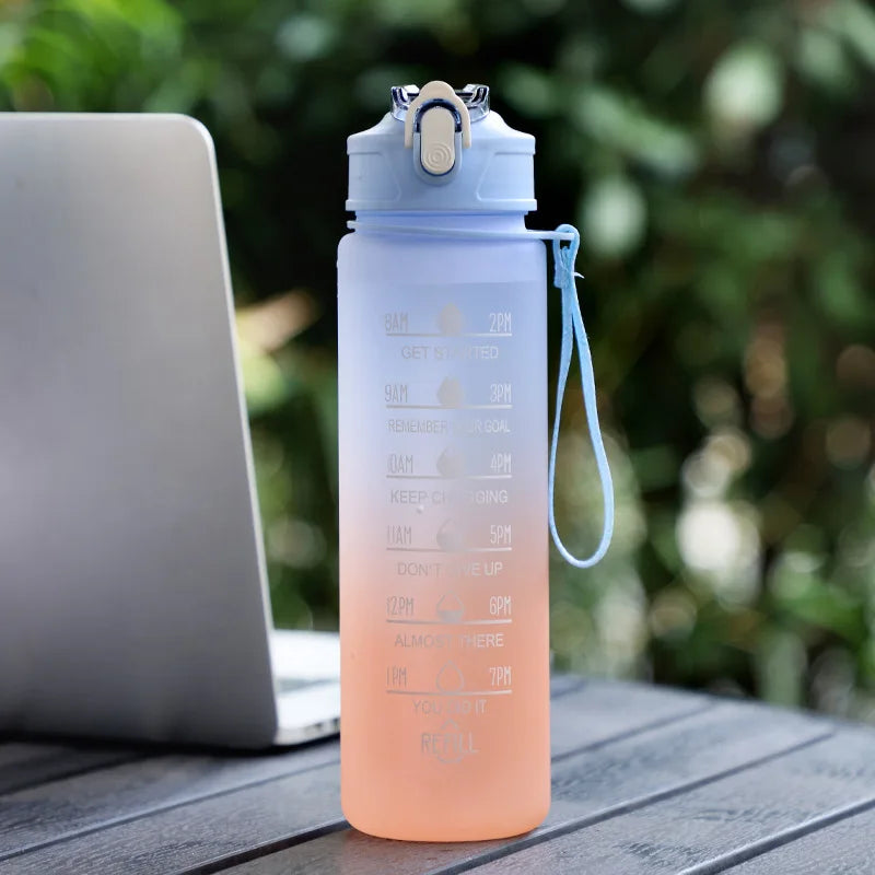 Water Bottle with Time Marker
