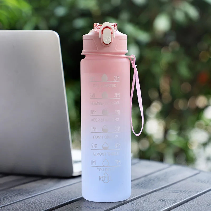 Water Bottle with Time Marker