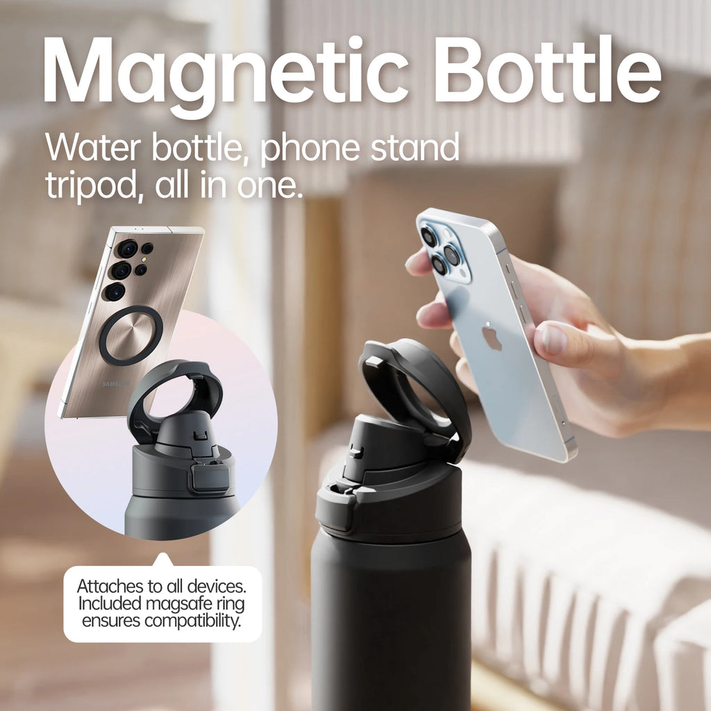 Stainless Steel Water Bottle with Magnetic Cap